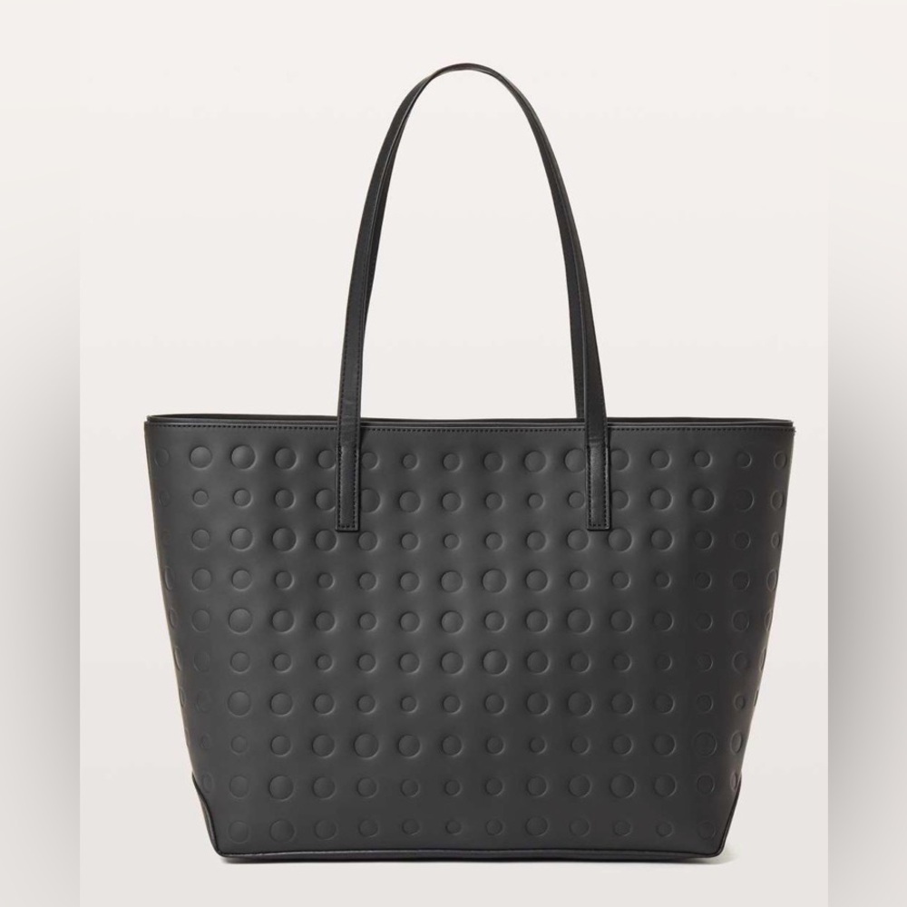 Lululemon For The Fun Of It 13L Circles Large Black Tote Bag